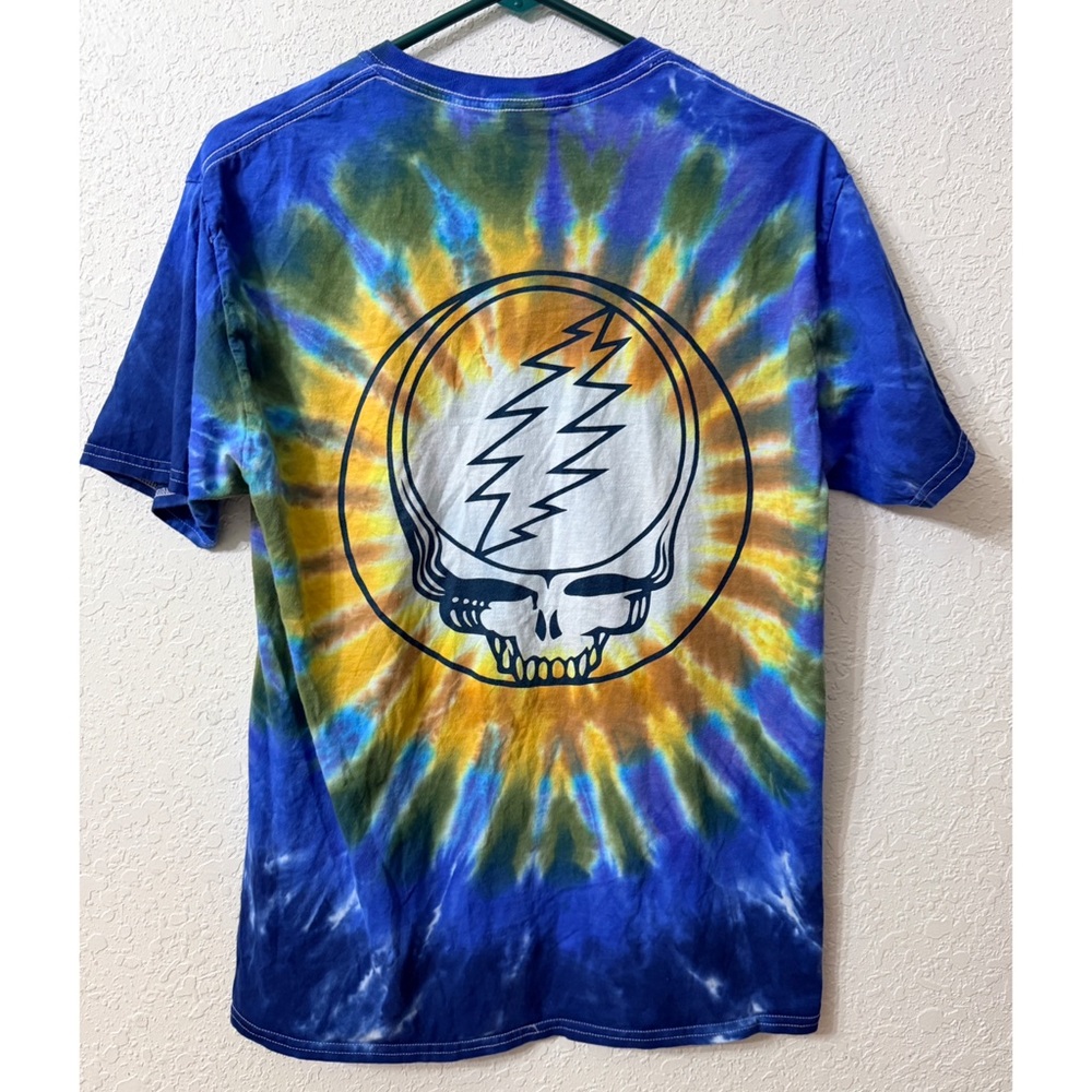 Vintage Grateful Dead Golden Road Tie-Dye Skull Graphic T-Shirt - M - Picture 2 of 8